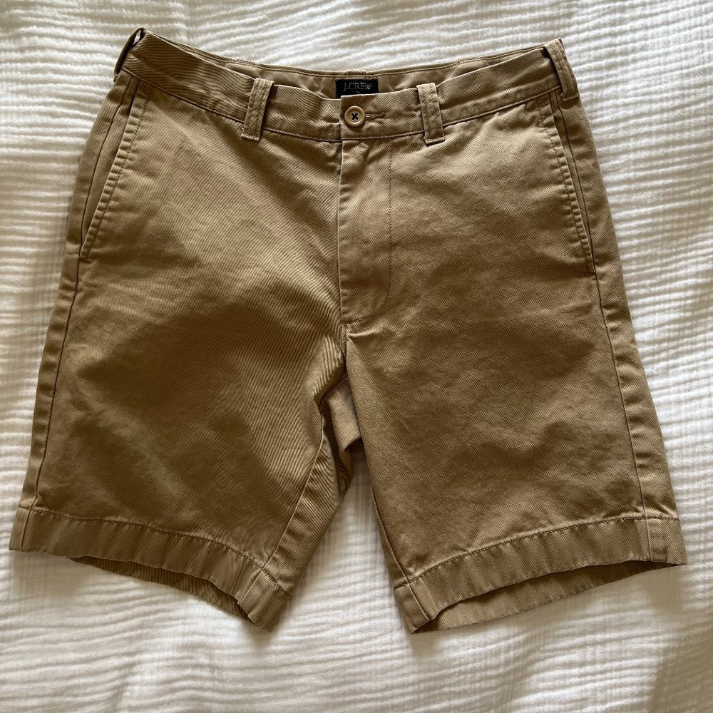 J. Crew 30" Waist 7 inch inseam Khaki Chino Shorts